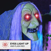 Lifesize Animatronic Witch, Lights and Sound