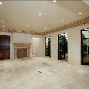 Dining room fireplace