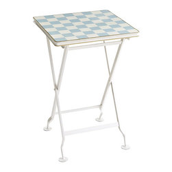 Checkers Game Table - Side Tables And End Tables