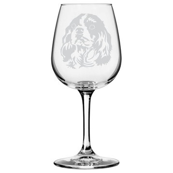 Cavalier King Charles Spaniel Dog All Purpose 12.75oz. Libbey Wine Glass