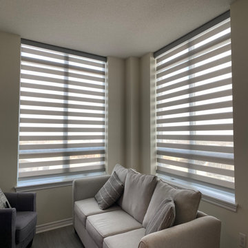 Zebra shades/Dual blinds - Condo Living