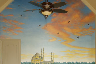 Sunset Mosque Mural