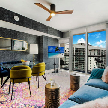 ICON Brickell Airbnb Studio with Baroque-Inspired Interior Design