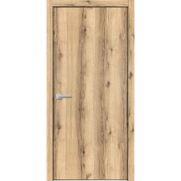 Solid French Door 32 x 96 | Planum 0010 Walnut