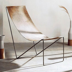 Roost Roan Leather Sling Chair - Armchairs And Accent Chairs