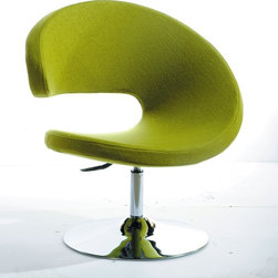 MODREST ADARA MODERN GREEN FABRIC LOUNGE CHAIR - Outdoor Lounge Chairs