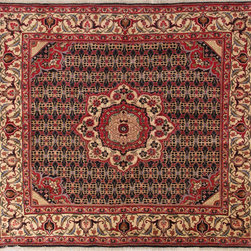 Persian Bijar rug 5'10 X 6'4 - Area Rugs