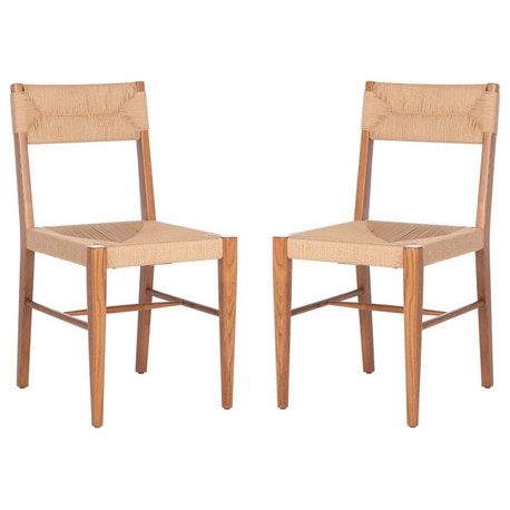 Safavieh Couture Cody Rattan Dining Chair, Natural