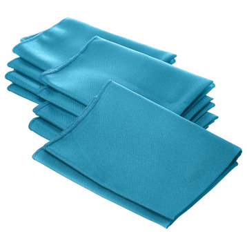 LA Linen Polyester Poplin Napkin, 10 Pack, Dark Turquoise