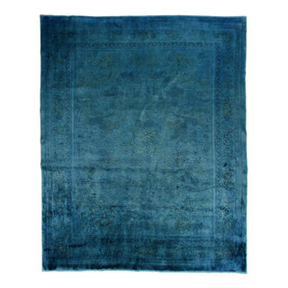 Ahgly Company Machine Washable Indoor Rectangle Oriental Turquoise Blue  Industrial Area Rugs, 2' x 4