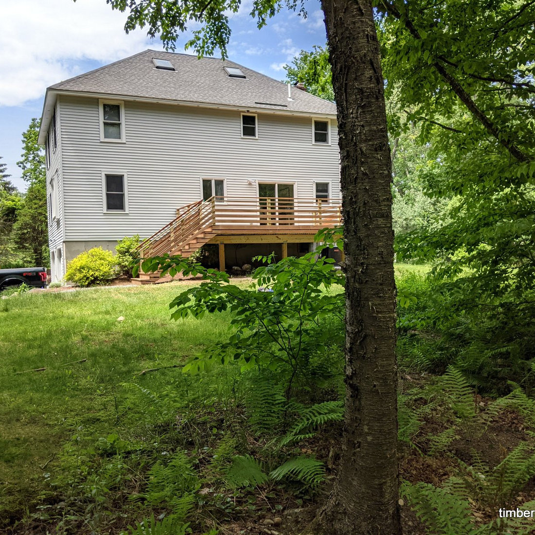 Ipe Deck with a Forest View