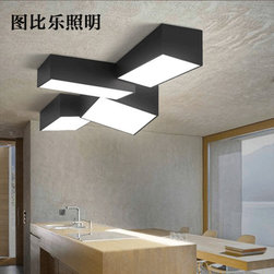 Surface mounted rectangular led ceiling pendant light - Pendant Lighting