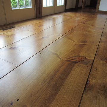 East Hampton Wide Plank Eastern White Pine installation and refinishing