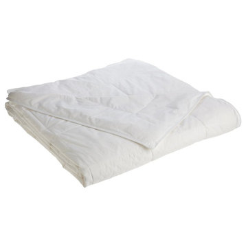 Smartsilk Comforter, Silk Lined, White, Twin Size