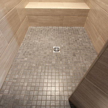 Luxurious Masterbath with Double Sinks, Makeup area and Tiled Shower