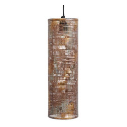 Barker and Stonehouse - MEDIUM CYLINDRICAL COPPICE PENDANT - L&aacute;mparas de techo