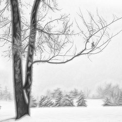 Foggy Winter Landscape - Fractalius 5 - Artwork
