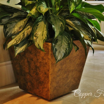 Flower Pot-Copper Finish
