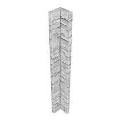 136-CT1-DURANGO STACKED STONE VENEER INSIDE CORNER 48"H X 3 1/2"W X 1 1/4"D - Wall Panels