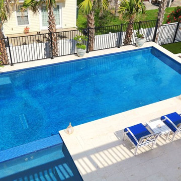 Amelia Island Coastal Contemporary Backyard