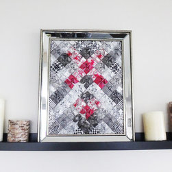 Pink Mirror - Mixed Media Art