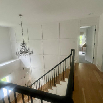 New open hallway overlooking the foyer