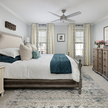Teal Accents Bedroom and Office