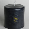 Handmade Beeswax, Marra Column Candle, 3"x3", Black