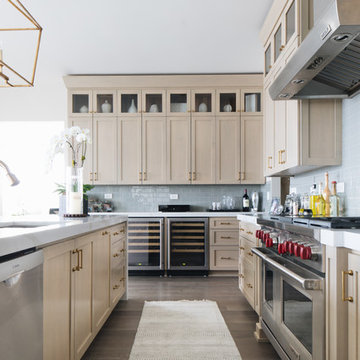 Transitional Suburban Chicago Kitchen