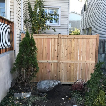 cedar fence and privacy screen