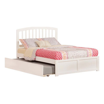 Atlantic Furniture Richmond Urban Full Trundle Platform Bed in White