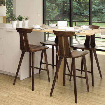 Estelle Walnut Bar Stool