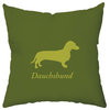 Dachshund Decorative Throw Pillow - 18 inch by 18 inch