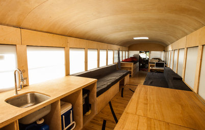 Buckle Up for a Modern Mobile Cabin in a Bus