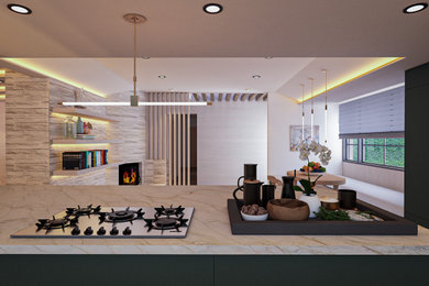 Inspiration for a contemporary kitchen remodel in Los Angeles