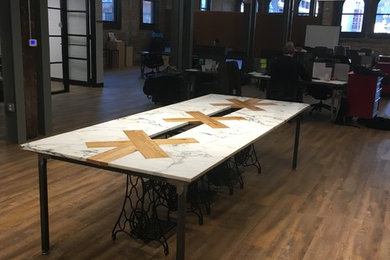 Custom Conference Table made from Reclaimed Materials