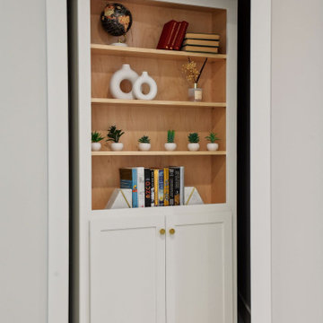 Secret bookcase door