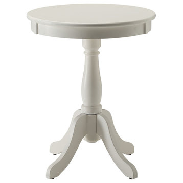 Urban Designs Alanis Wooden Accent Side Table, White