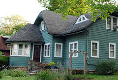 swayback roof for storybook cottage...