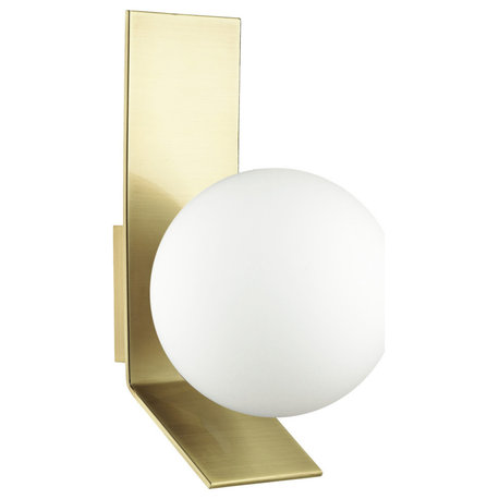 Valemont Modern Contemporary Wall Sconce, Aged Brass