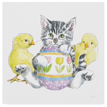 Beth Grove 'Easter Kitties IV' Canvas Art