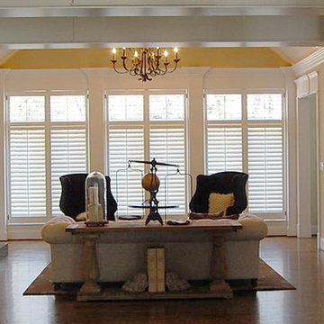Interior shutters with 3 1/4" louvers