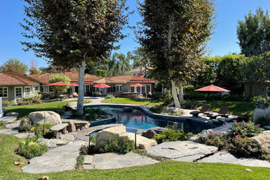 Inspiration for a tropical pool remodel in Los Angeles