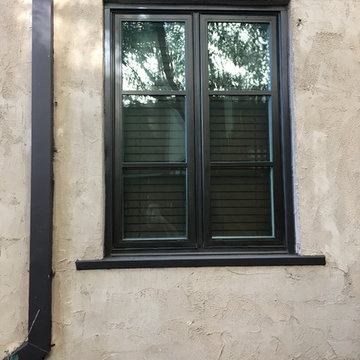 Spanish Style Brown Windows Milgard Ultra Special Installation to keep the look