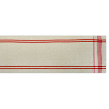 DII Red French Stripe Table Runner 14"x72"