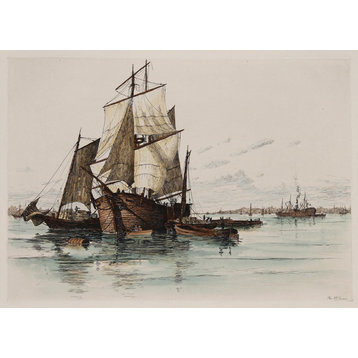Ships in New York Harbor- Charles F.W. Mielatz