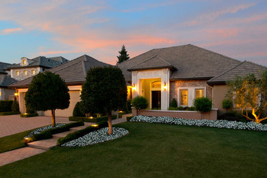Inspiration for a transitional exterior home remodel in Other