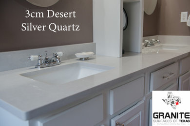 Desert Silver Quartz Double Vanity