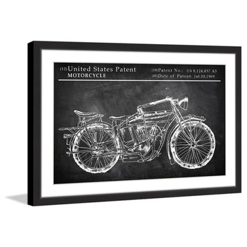 "Triumph Speed Twin" Framed Painting Print, 30"x20"