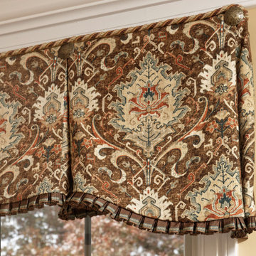 The Difference is in the Drapery Details:   Pleats and Passementerie